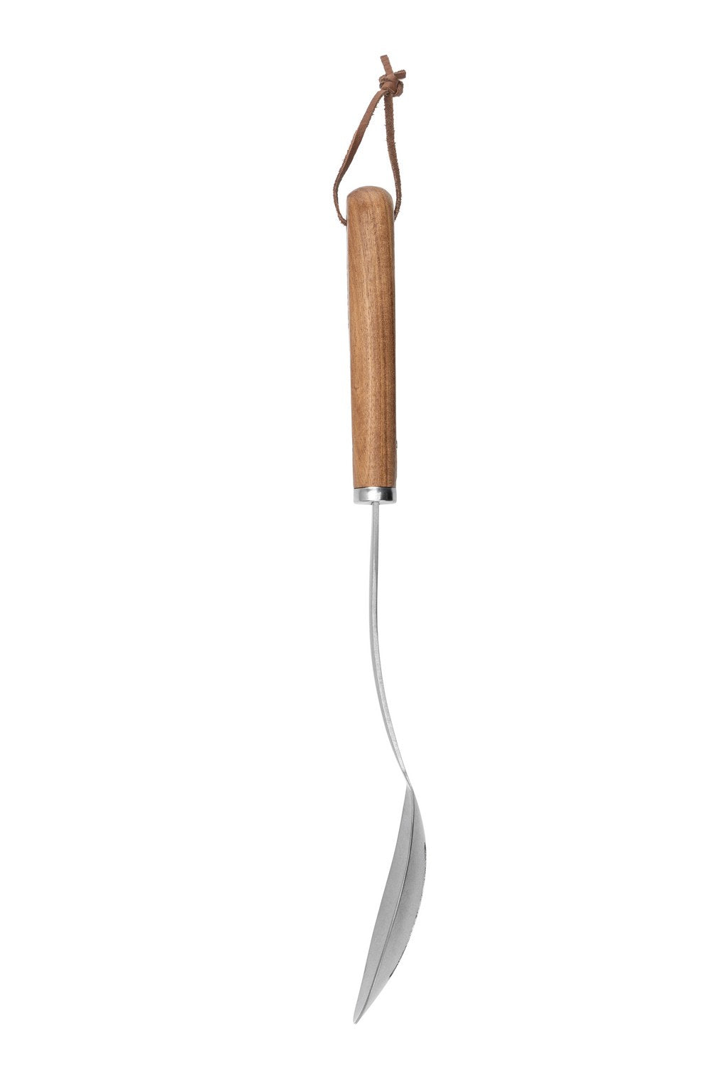Heirol Slitsad Serveringssked Rostfri Stål och Bokträ