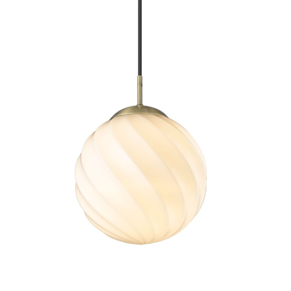 Twist Taklampa Ø25cm E27 Ball Antik Messing