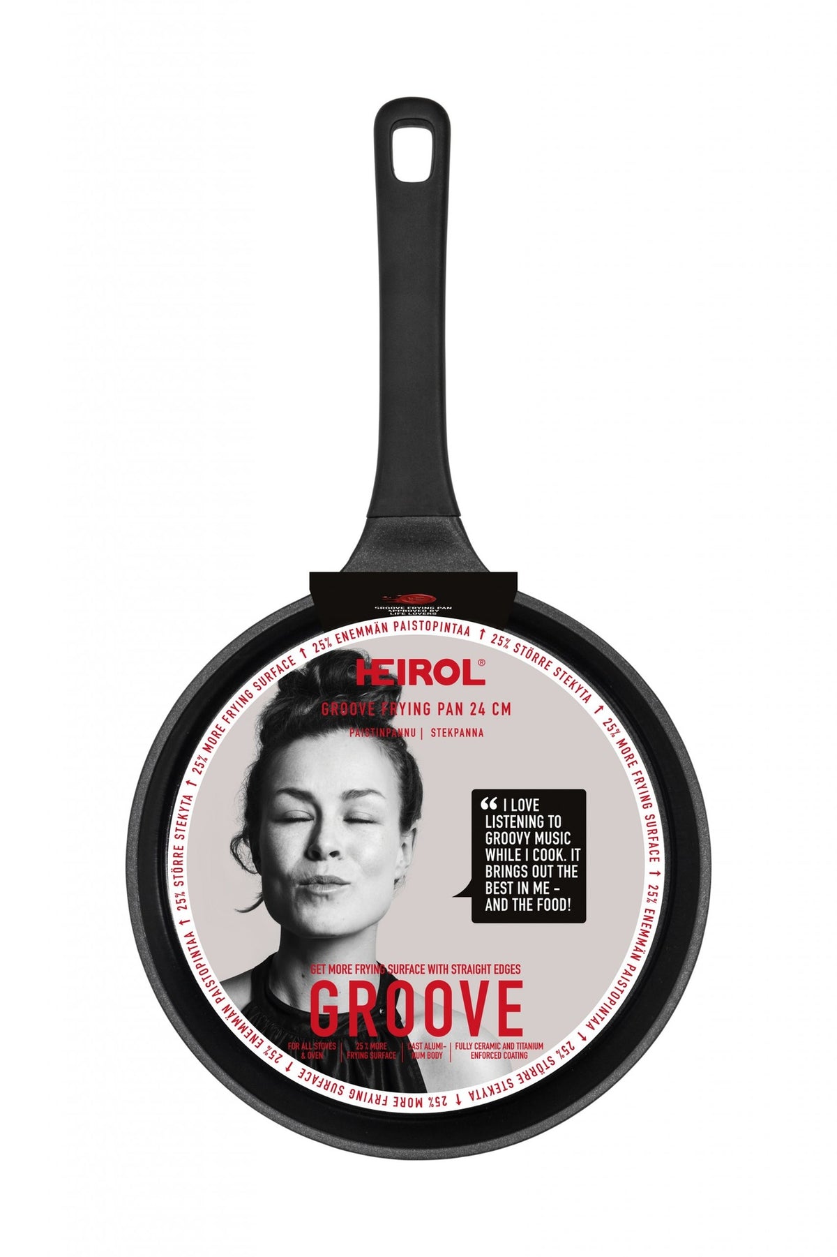 Heirol Groove Stekpanna 24 cm