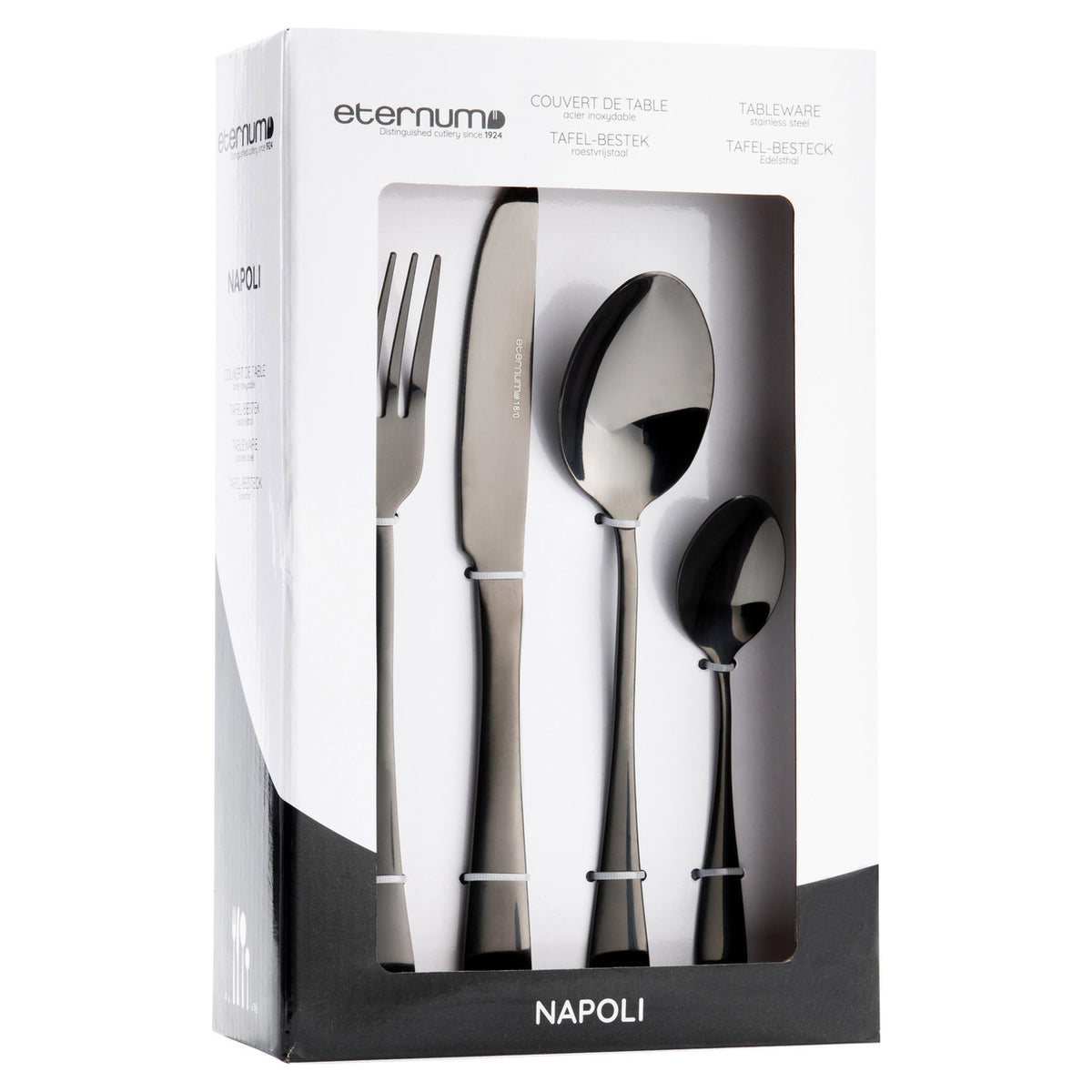 Eternum Bestickset Napoli Svart 16 delar