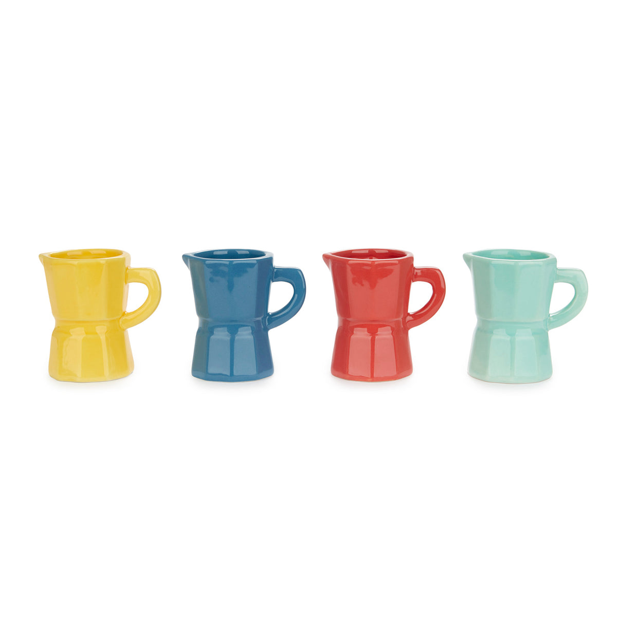 Espressokoppar Moka ,blandade färger 4st