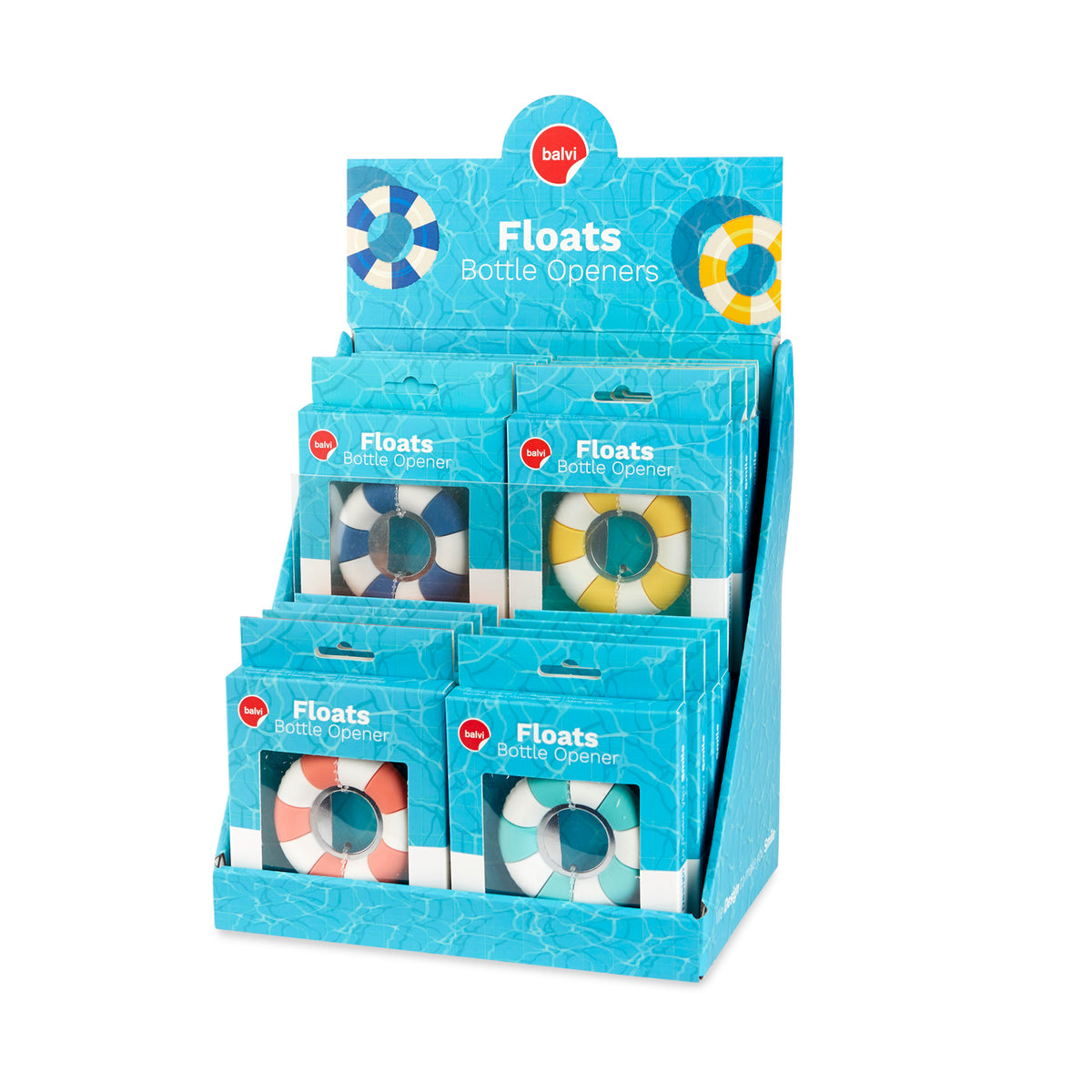 Flasköppnare Floats, Display 4 x 4