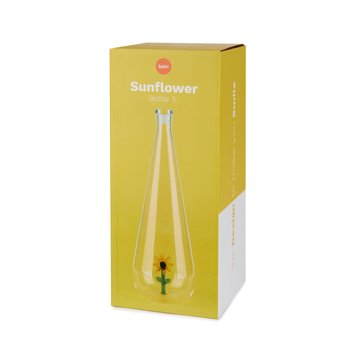 Flaska Botanical Solros 1,0l, Borosilikatglas