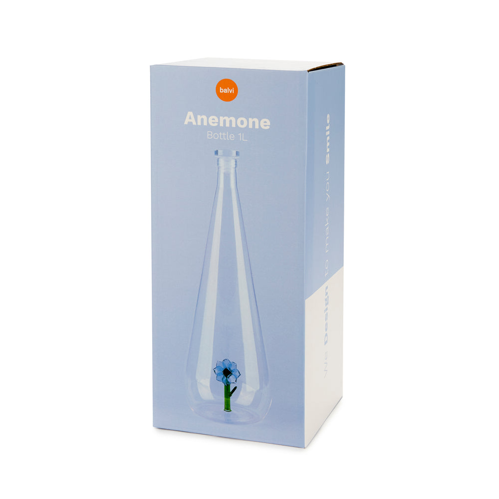 Flaska Botanical Anemone 1,0l, Borosilikatglas
