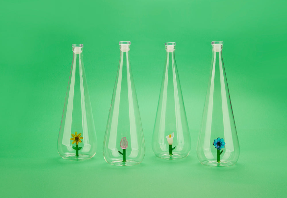 Flaska Botanical Anemone 1,0l, Borosilikatglas