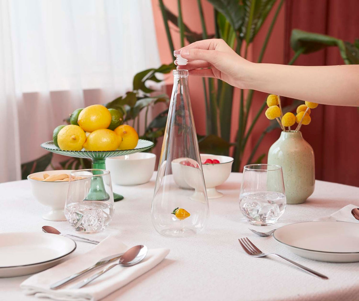 Flaska Botanical Citron 1,0l, Borosilikatglas