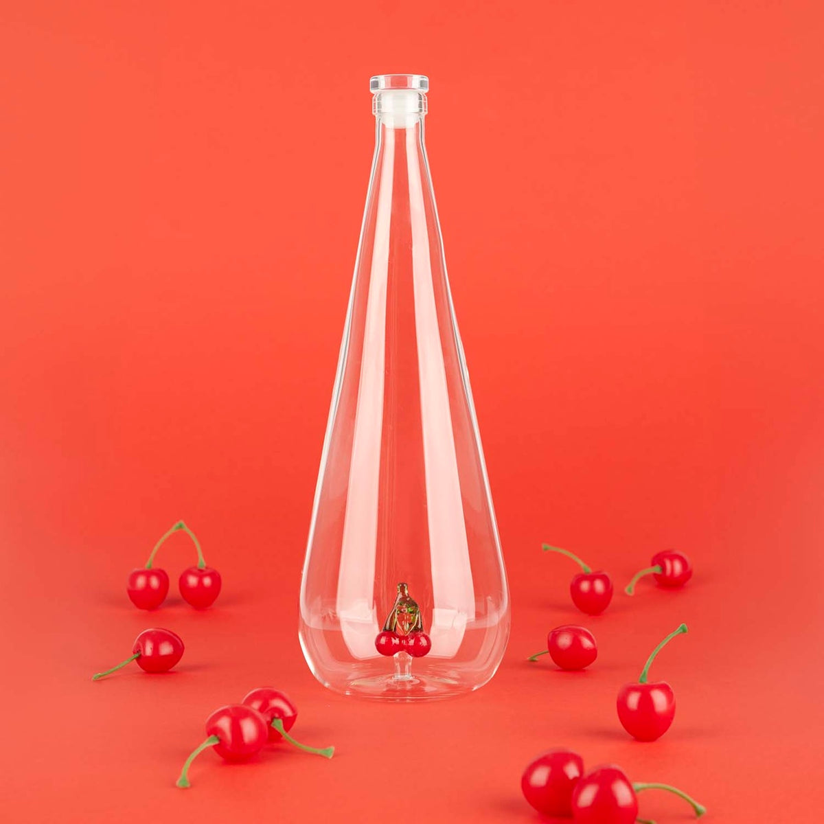 Flaska Botanical Körsbar 1,0l, Borosilikatglas