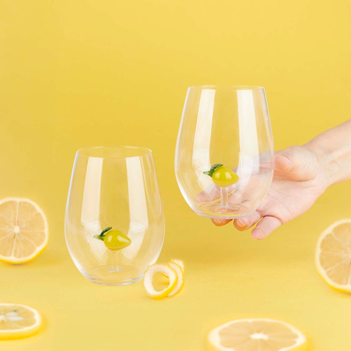 Dricksglas Botanical, Citron, set med 2