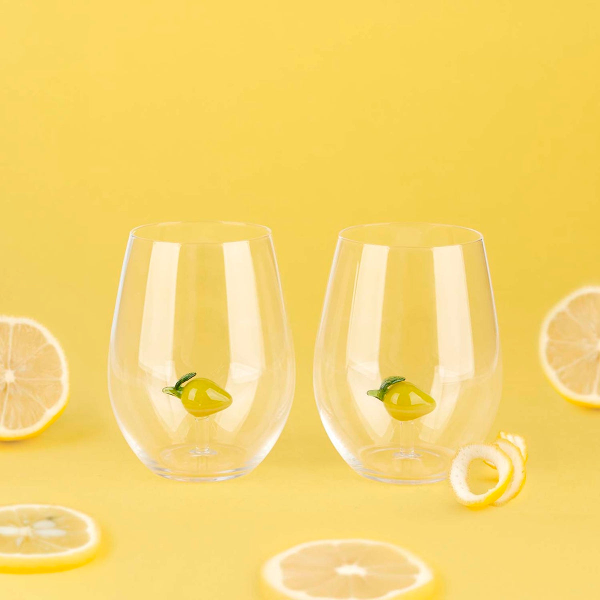 Dricksglas Botanical, Citron, set med 2
