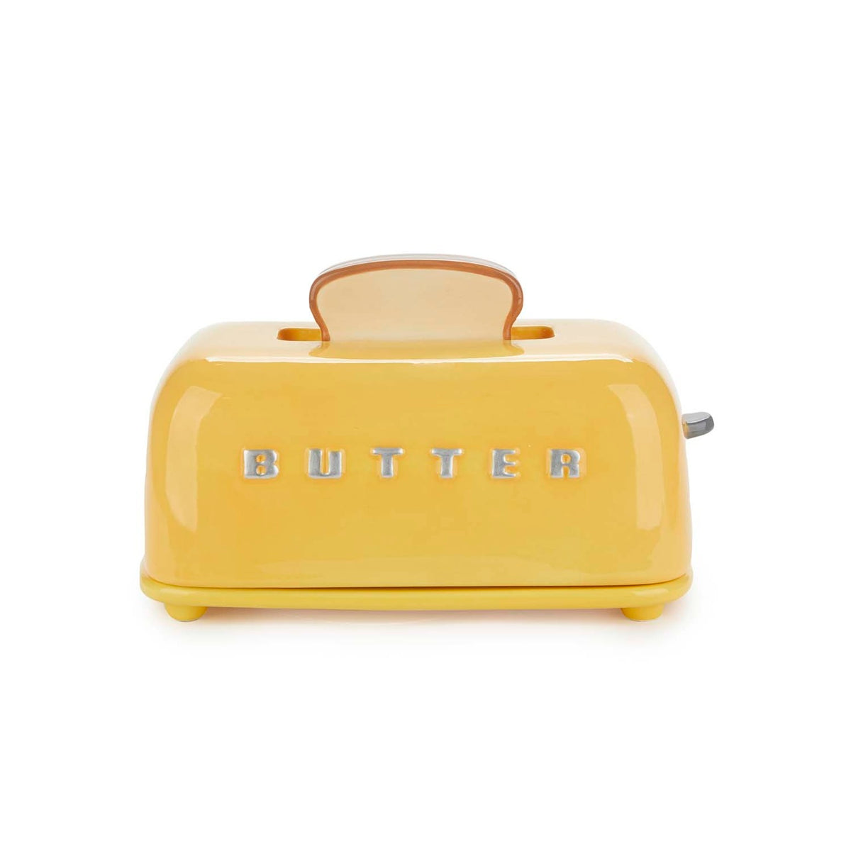 Smörbehållare med lock Toasty,  Gul