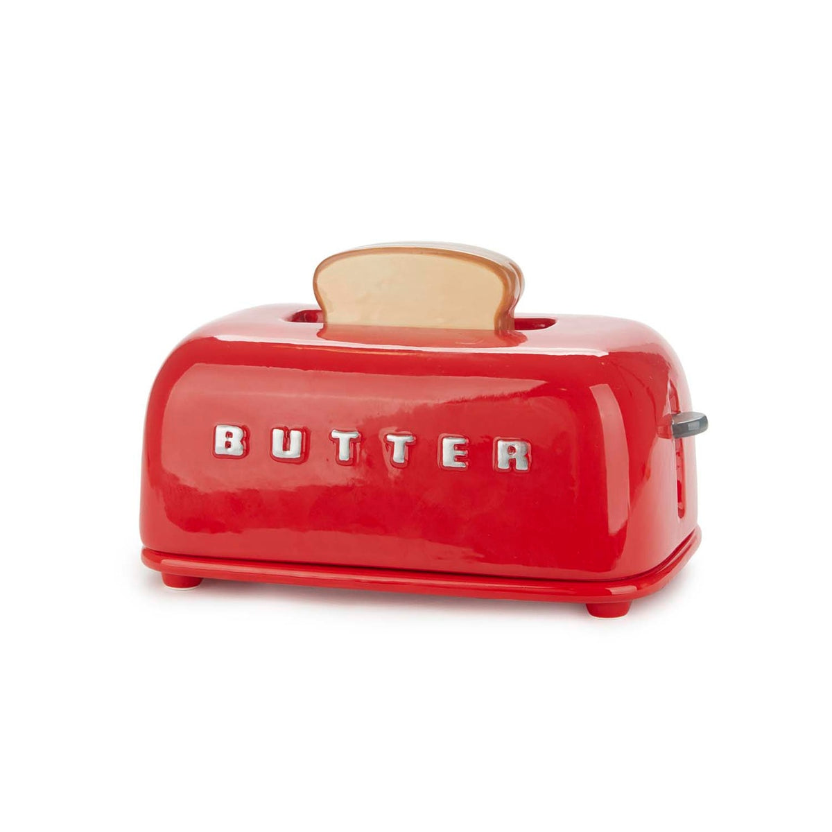 Smörbehållare med lock Toasty,  Röd
