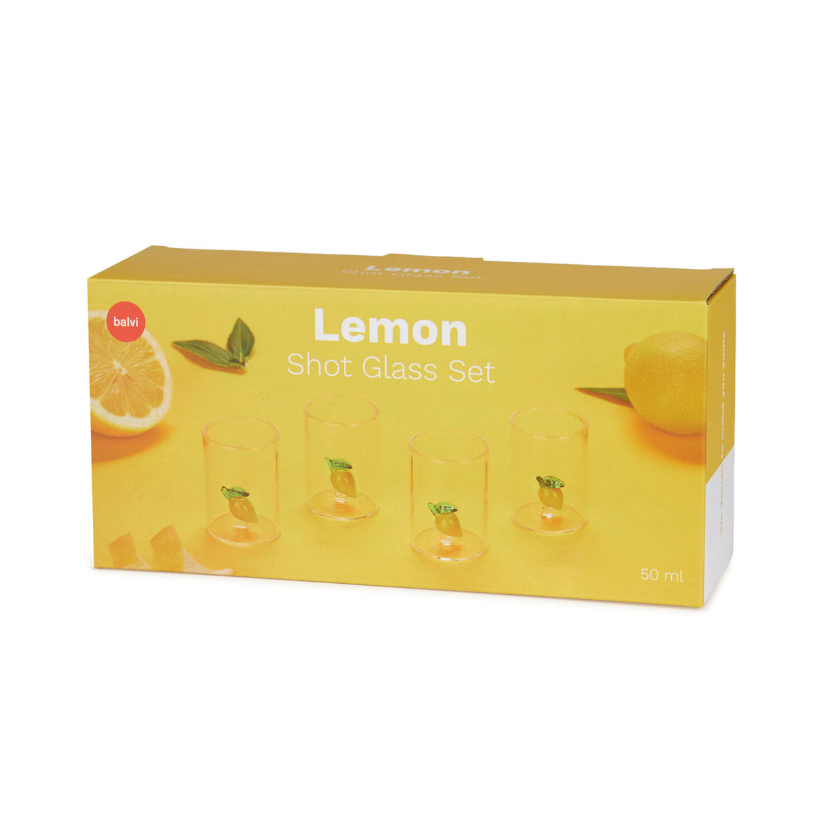 Shotsglas Botanical, Citron, set med 4