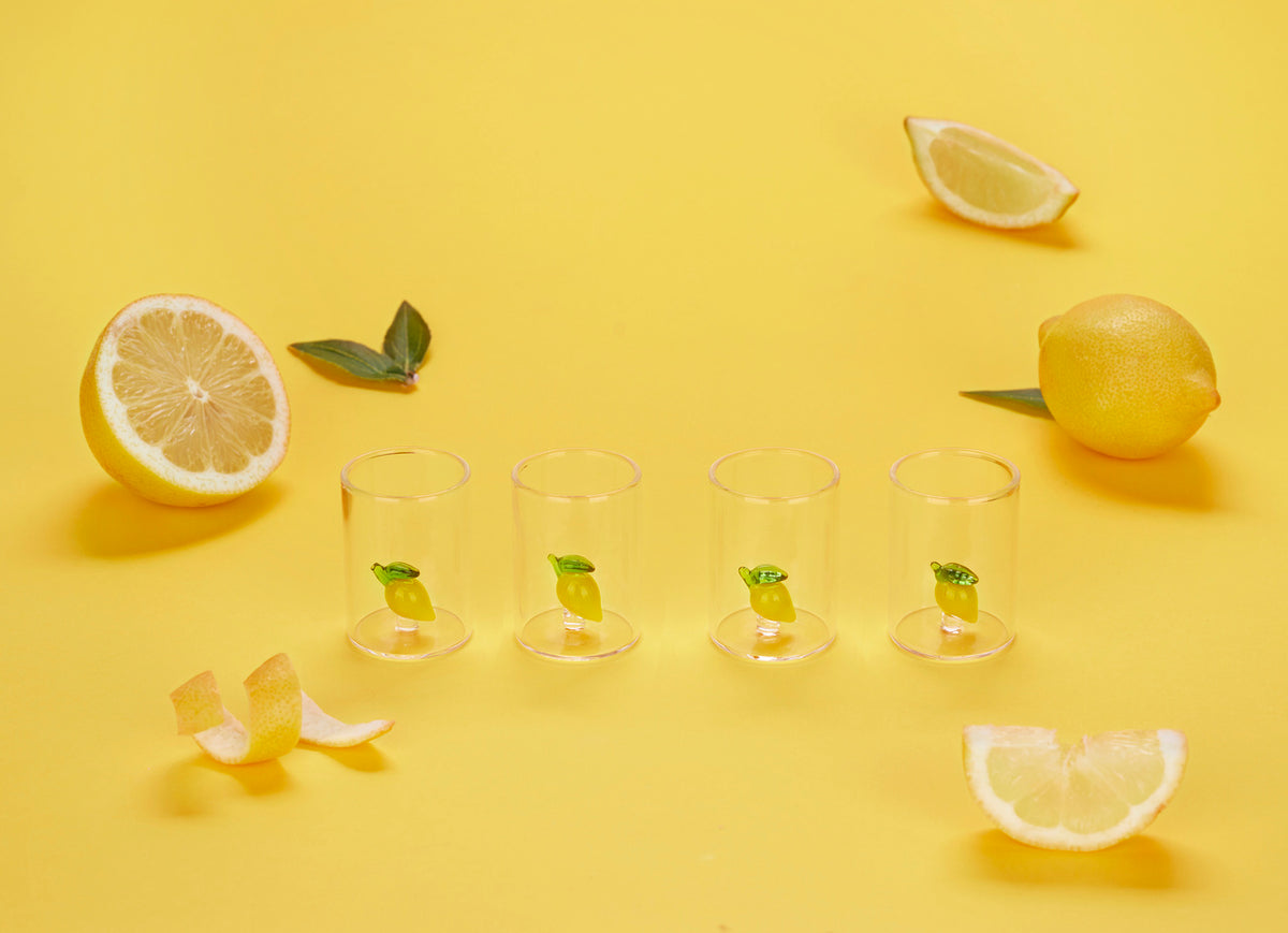 Shotsglas Botanical, Citron, set med 4