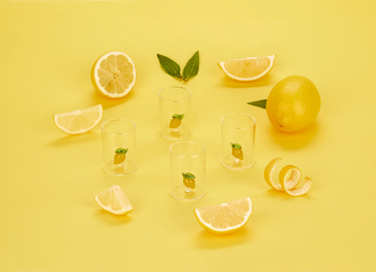 Shotsglas Botanical, Citron, set med 4