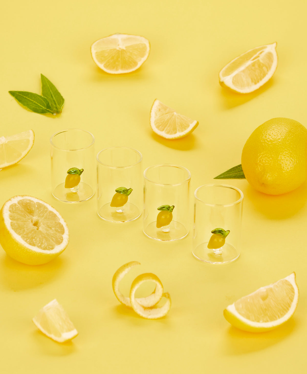 Shotsglas Botanical, Citron, set med 4