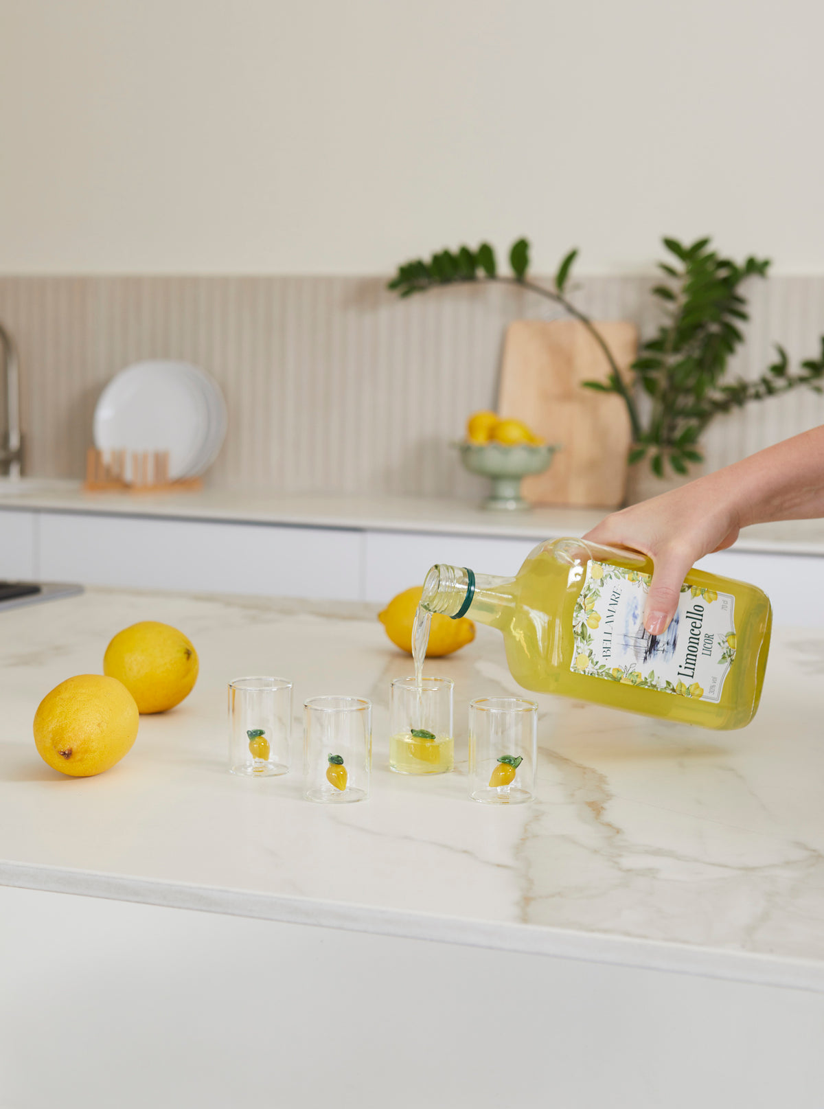 Shotsglas Botanical, Citron, set med 4