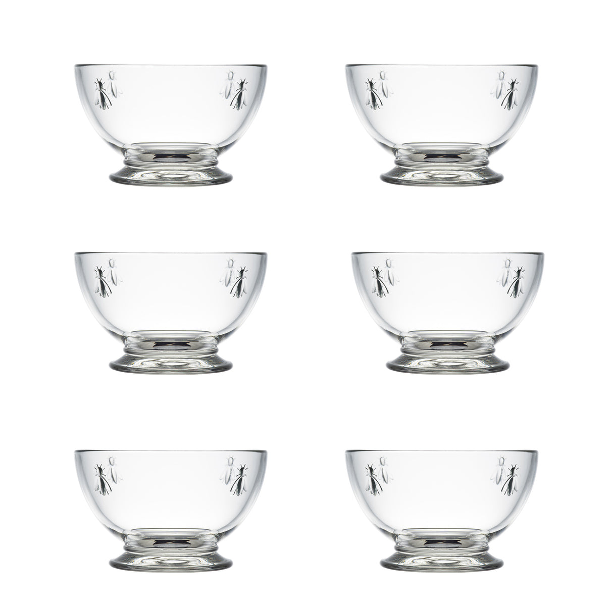 La Rochère Glasskål Abeille 6 st
