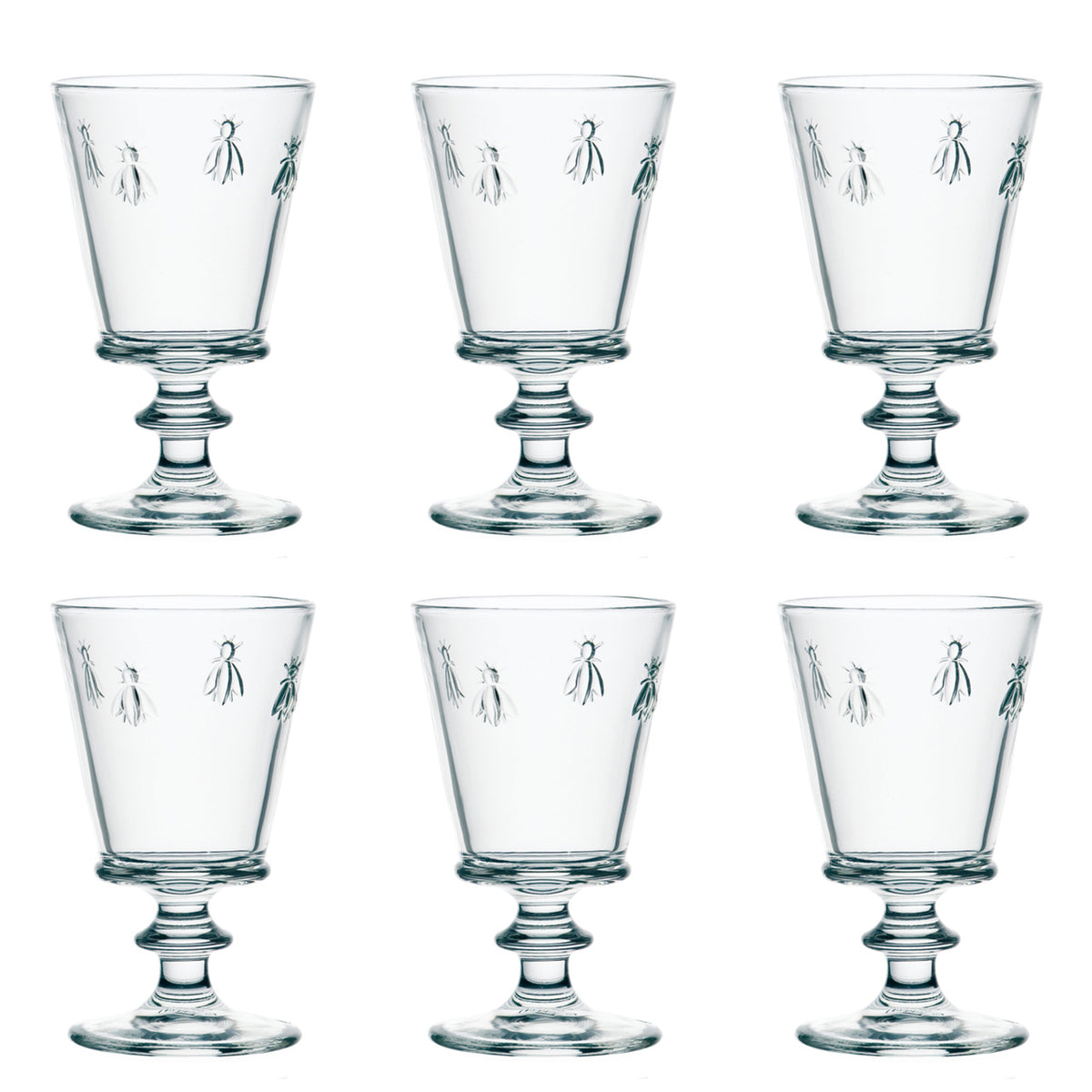 La Rochère Glas på fot Abeille 6 st