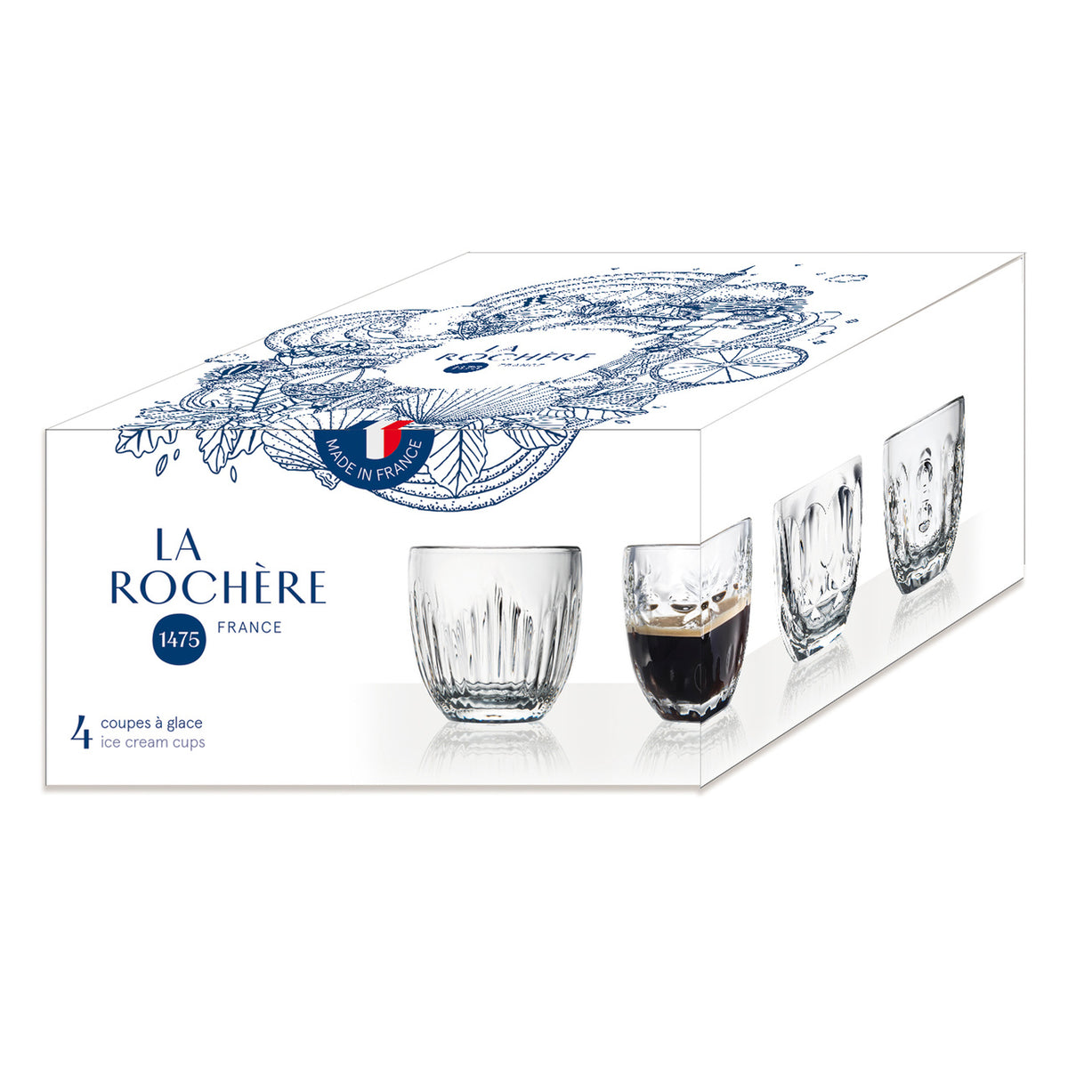 La Rochère Espressoglas Troquet Gåvoset 4 st