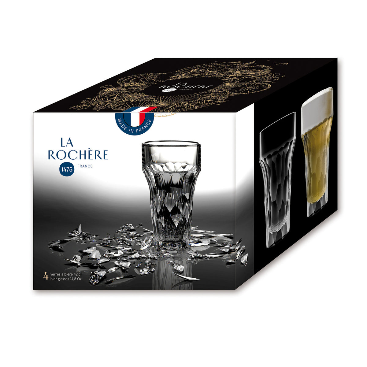 La Rochère Ölglas Silex 4 st