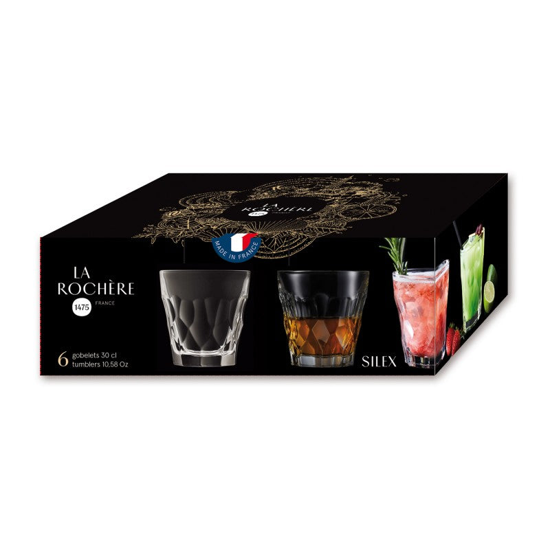La Rochère Vattenglas Silex 6 st
