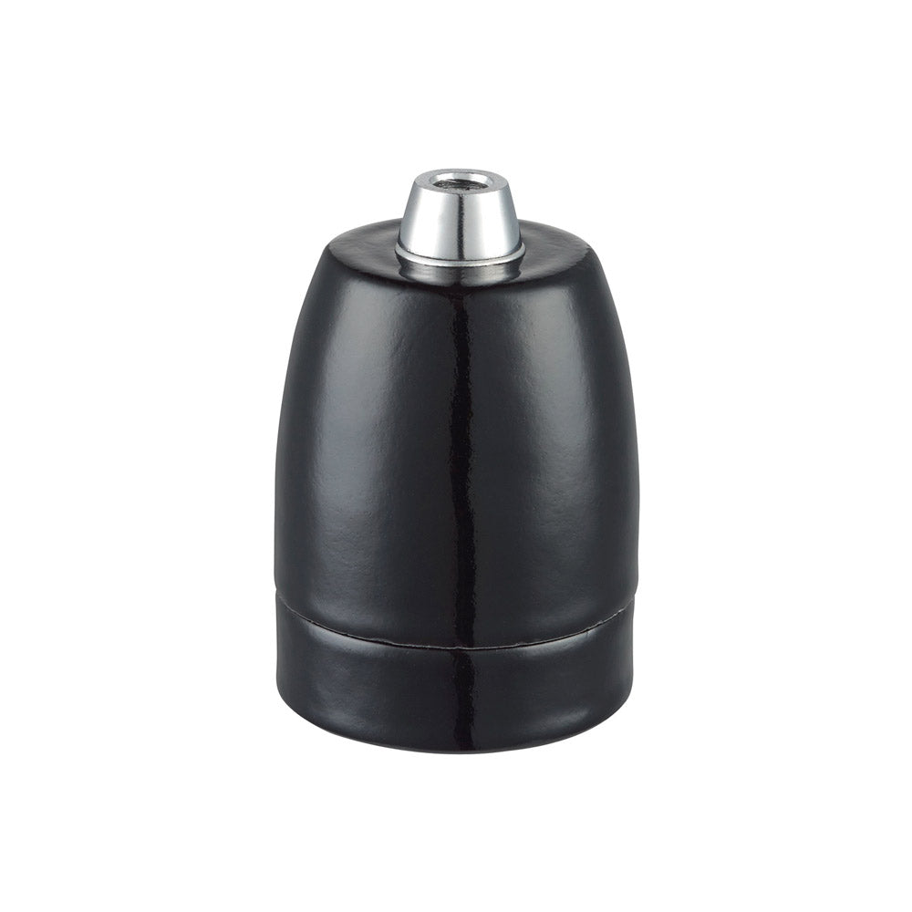LAMPHÅLLARE  Porslin  E27 Svart