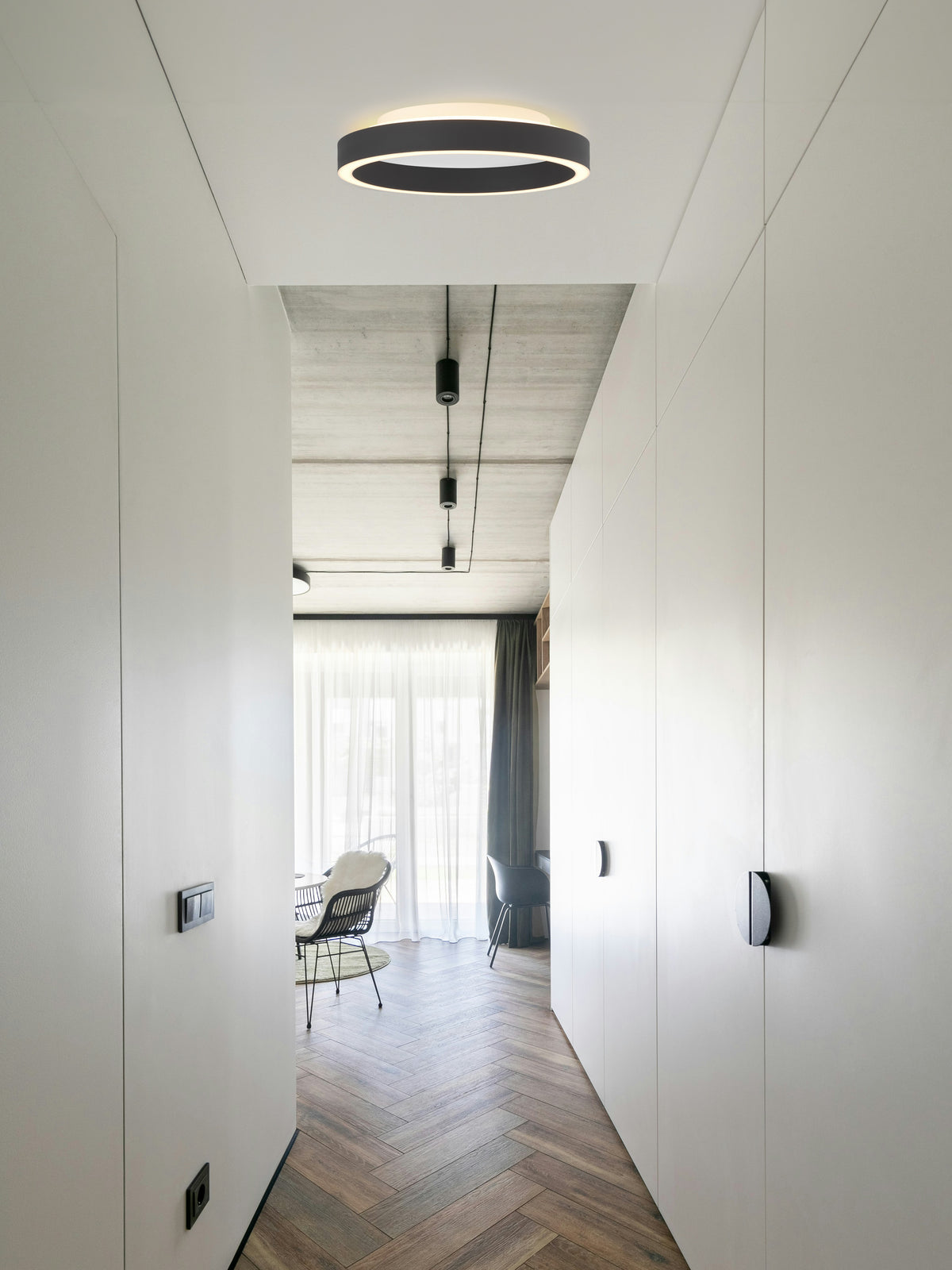 LED Plafond Backlight String Ø40, Vit 25W 3-stegs dimning - Minne - bild 3