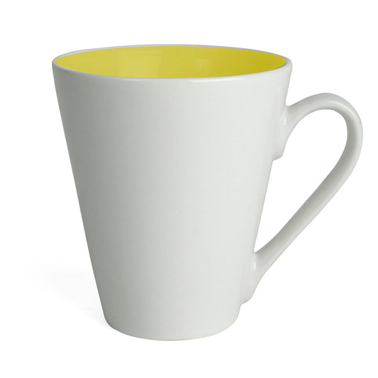 Mugg Attila, vit/gul 20cl
