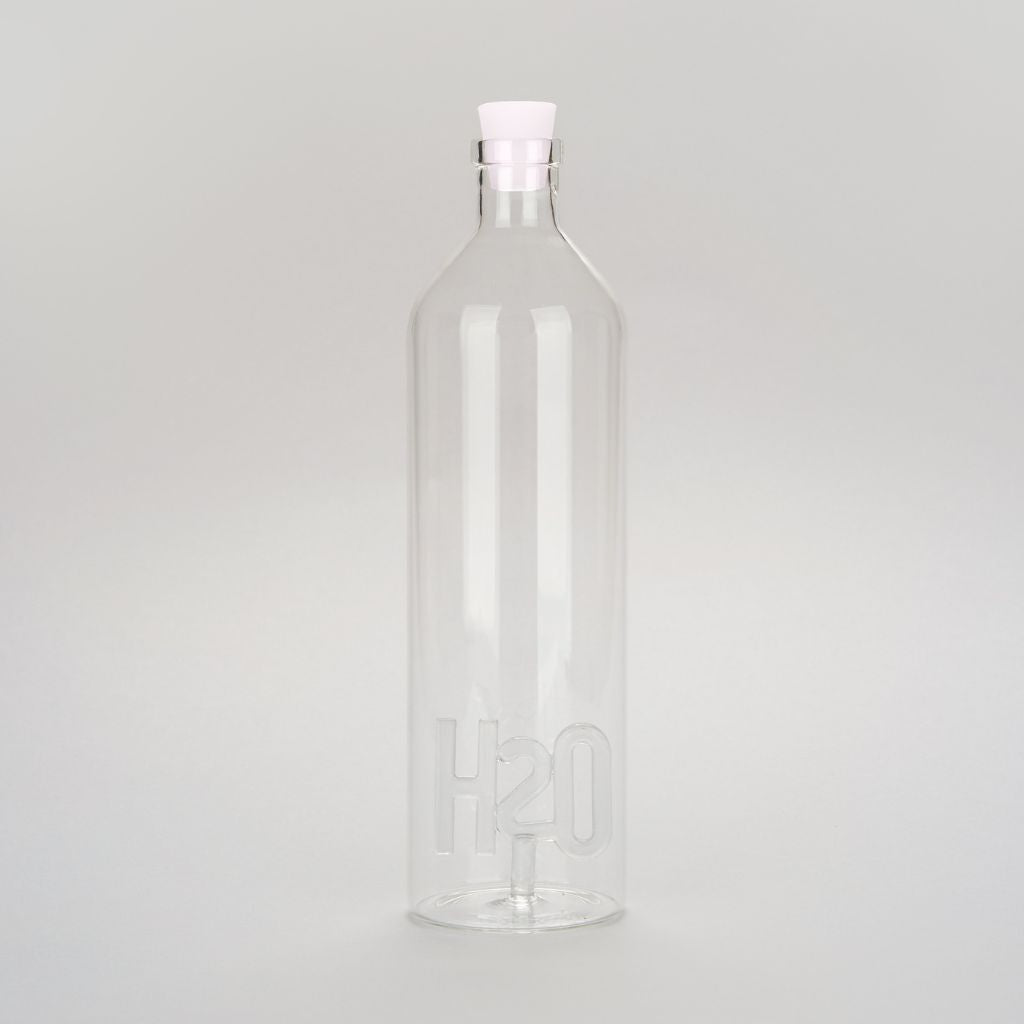 Flaska H2O, 1,2l, Borosilikatglas