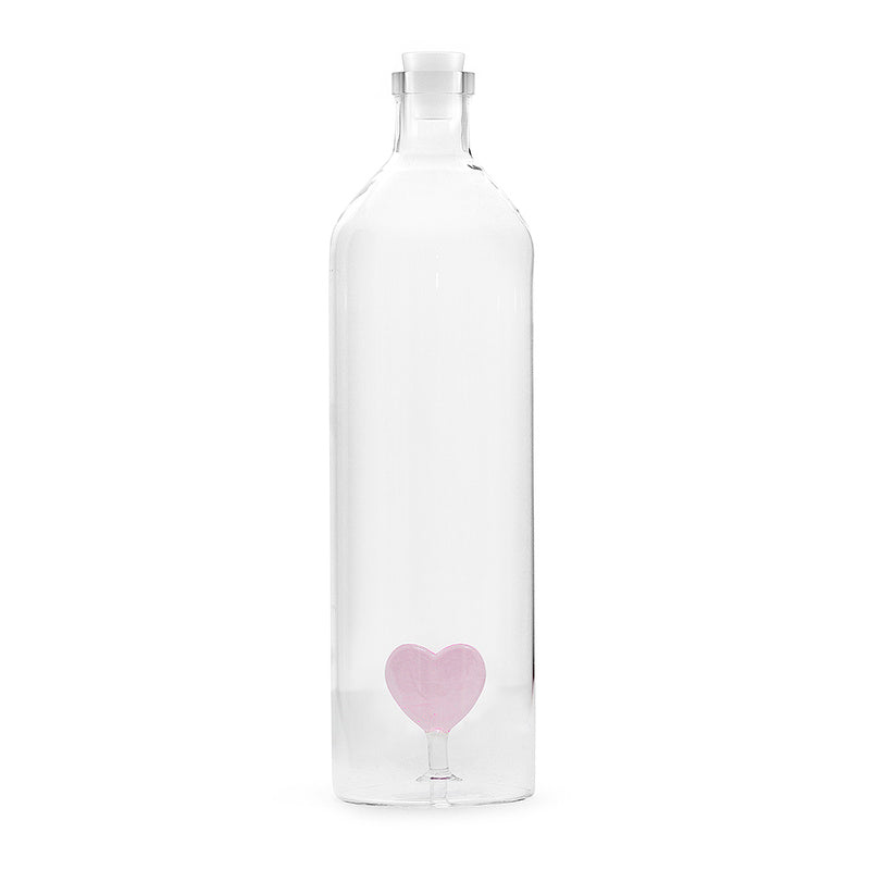 Flaska Love Rosa, 1,2l, Borosilikatglas