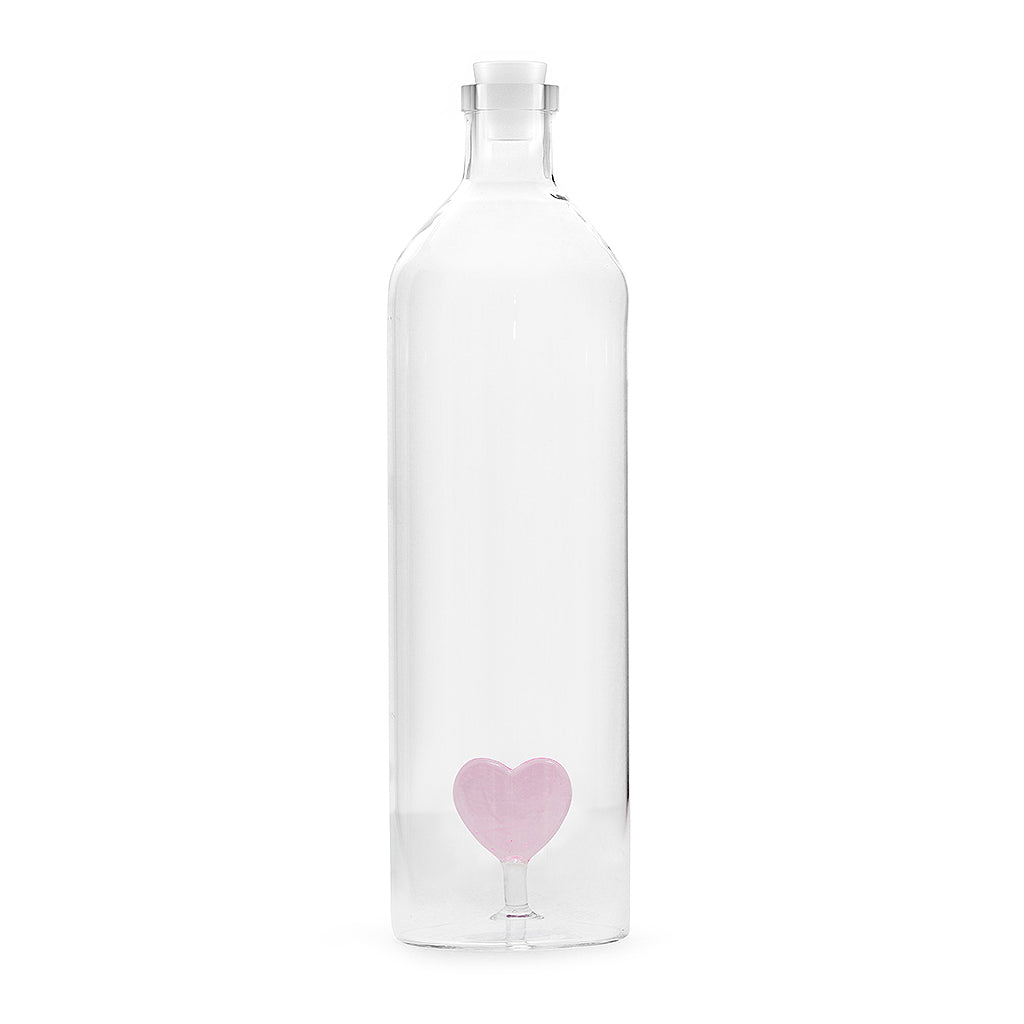 Flaska Love Rosa, 1,2l, Borosilikatglas