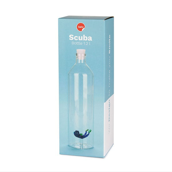 Flaska Atlantis, Dykare 1,2l, Borosilikatglas