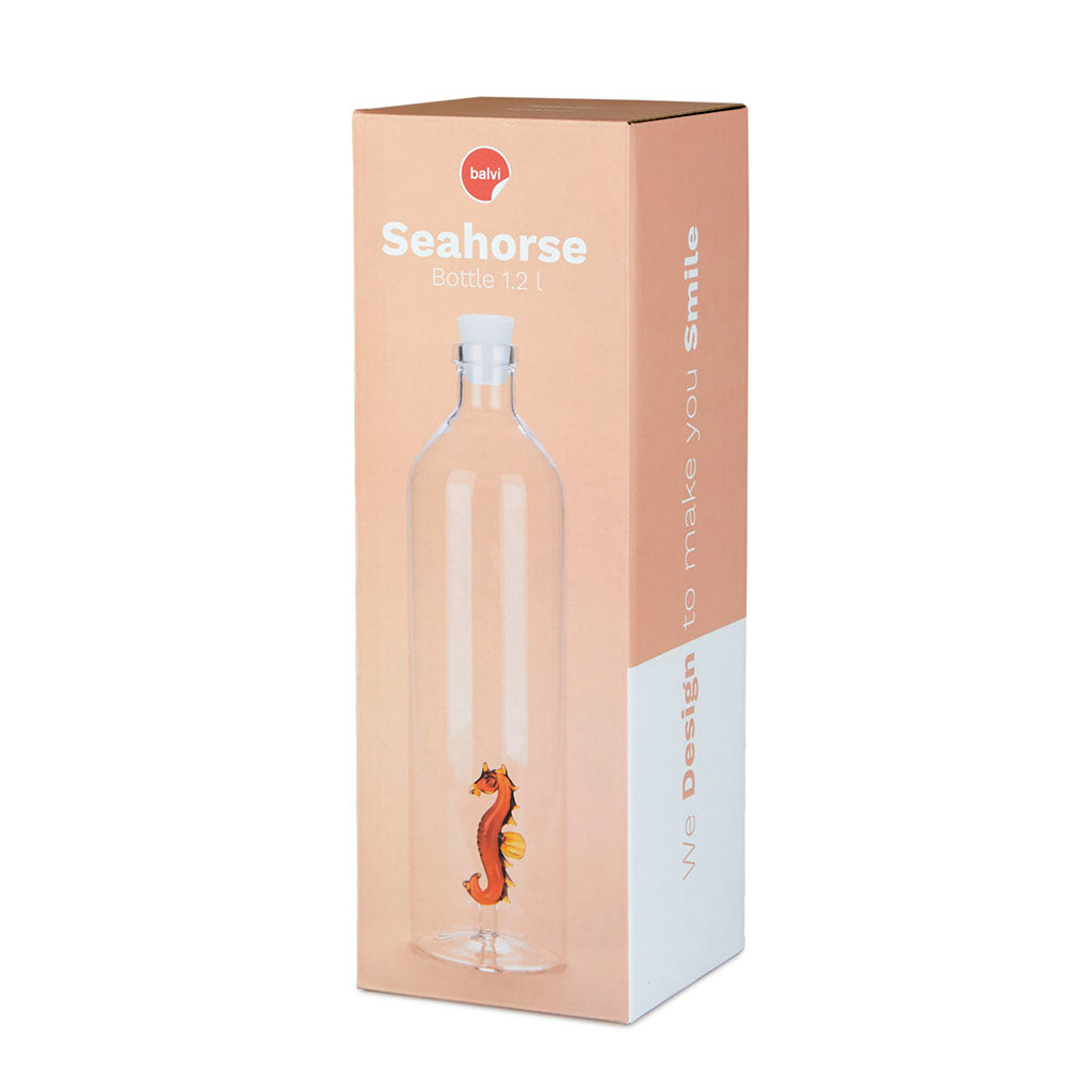 Flaska Atlantis, Sjöhäst 1,2l, Borosilikatglas