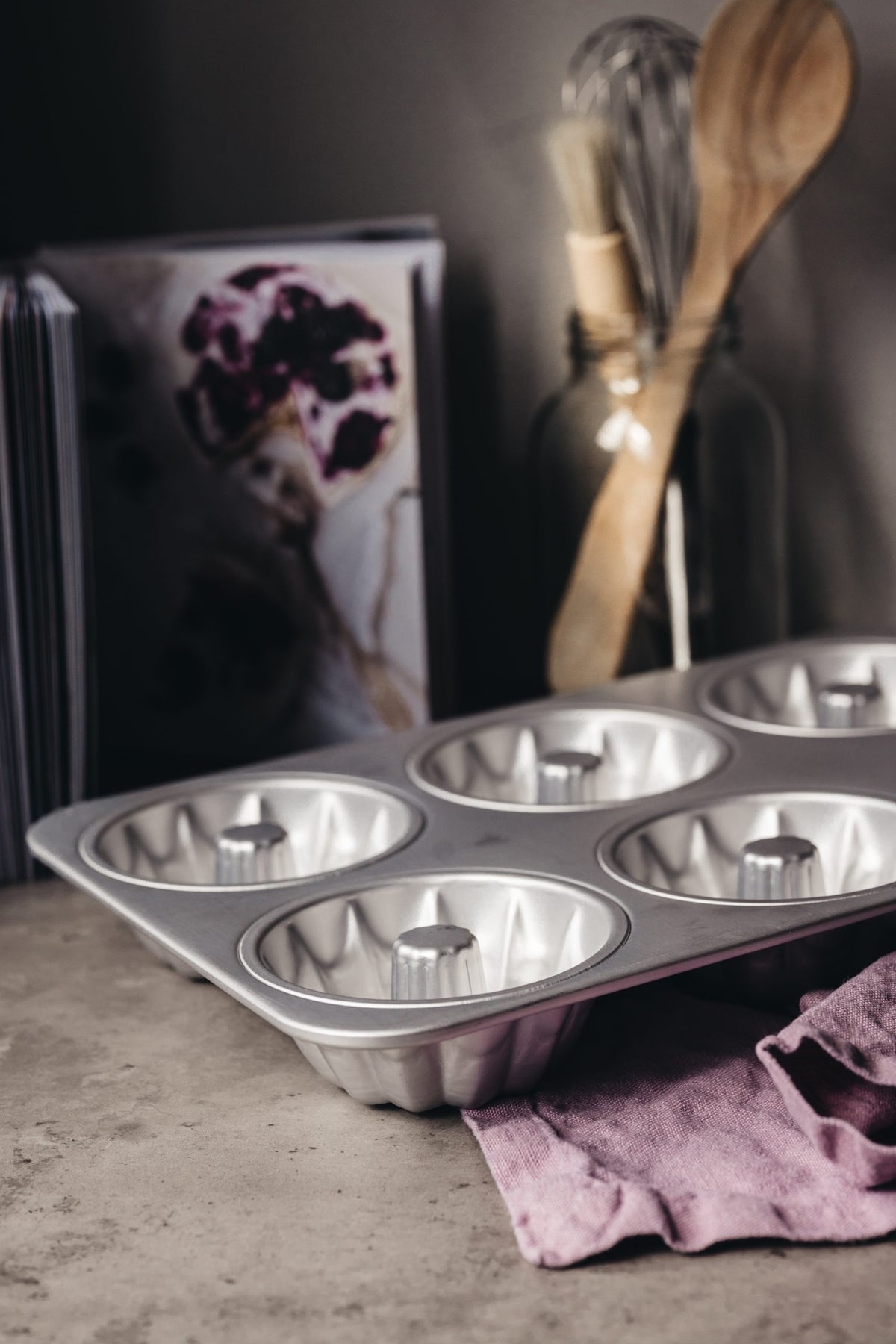 Heirol Muffinplåt 6 st Anodiserad Aluminium